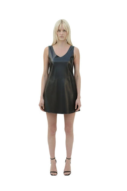 Black Leather Dress