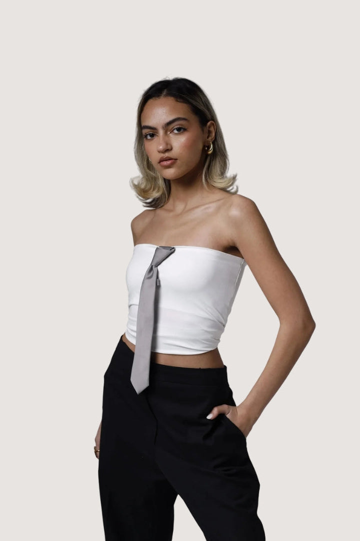 Jessie’s tie top (White)