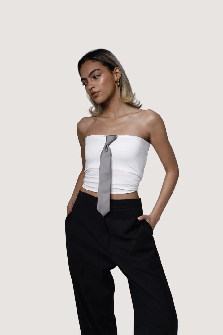 Jessie’s tie top (White)