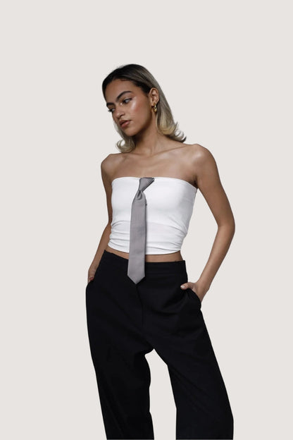 Jessie’s tie top (White)