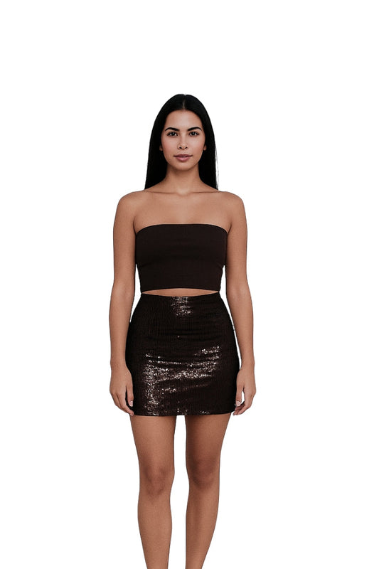 Mini Brown Skirt