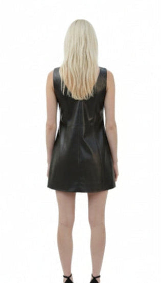 Black Leather Dress