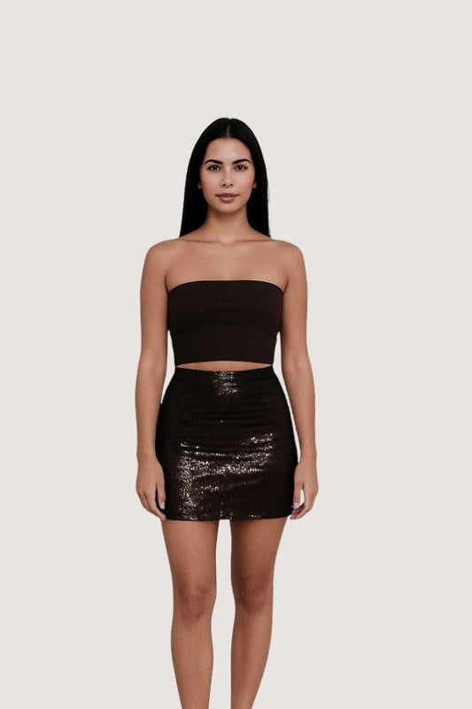 Mini Brown Skirt