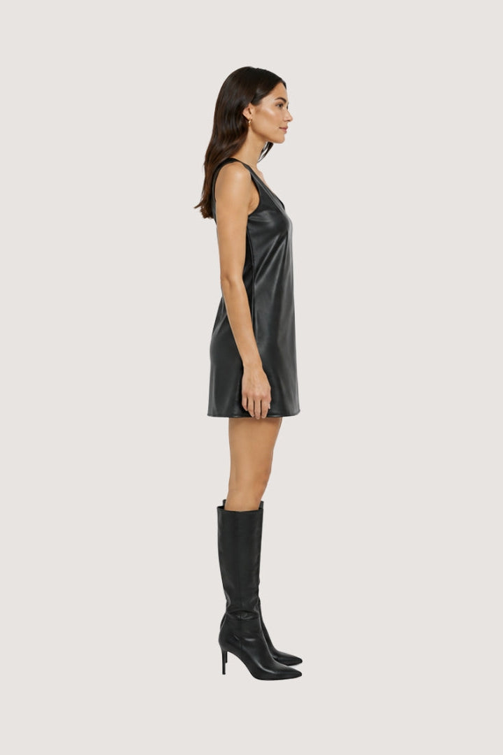 Black Leather Dress