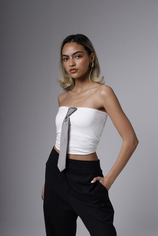 Jessie’s tie top (White)