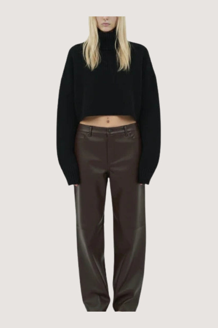 Brown Leather Pants