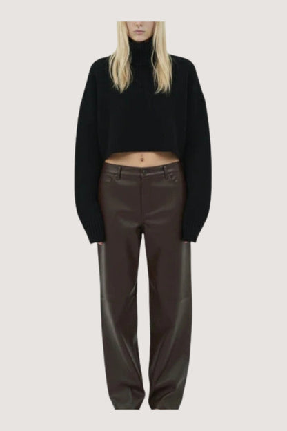 Brown Leather Pants