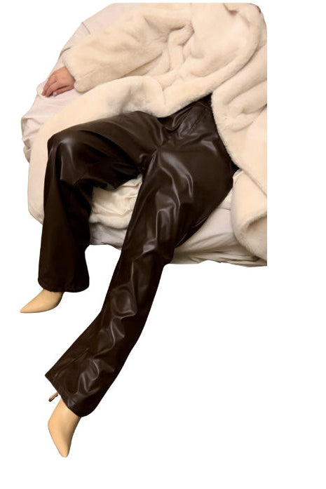 Brown Leather Pants