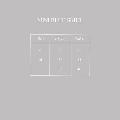 Mini Blue Skirt