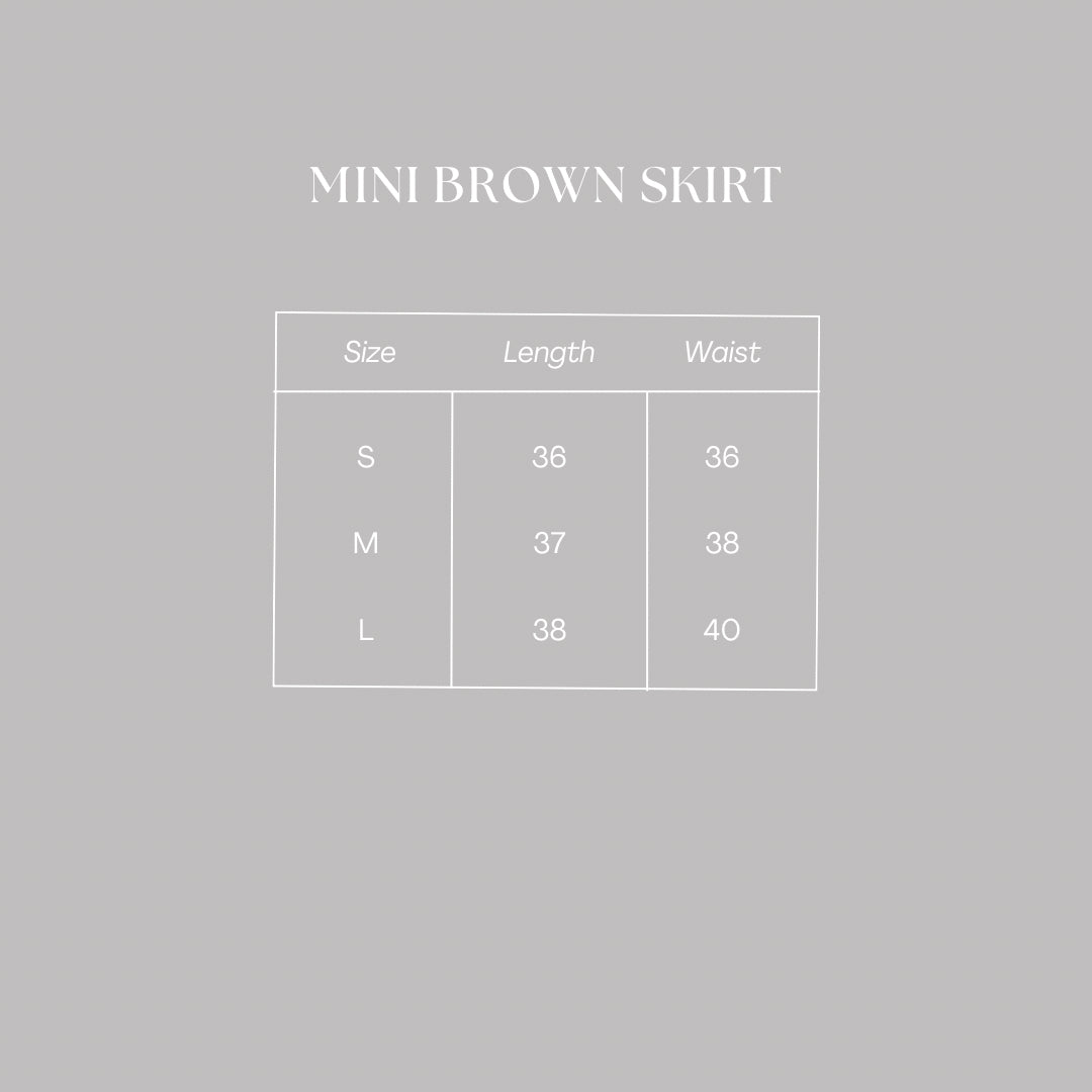 Mini Brown Skirt