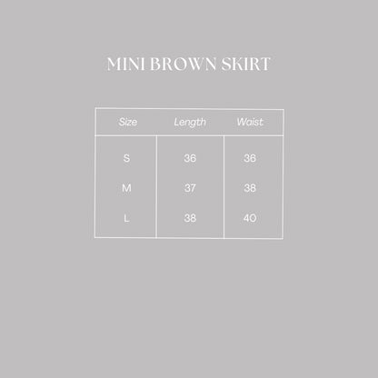 Mini Brown Skirt