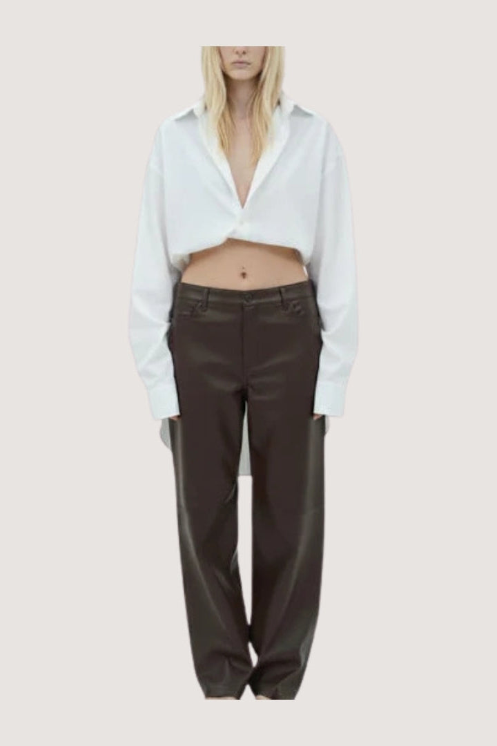 Brown Leather Pants