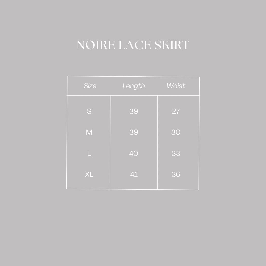 Noire Lace Skirt