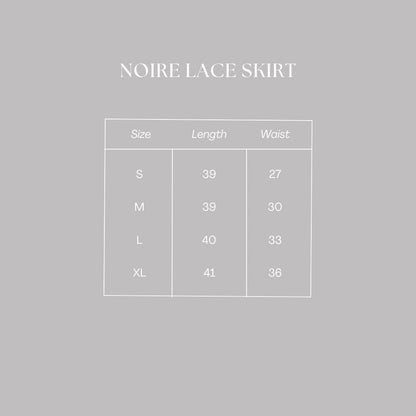 Noire Lace Skirt